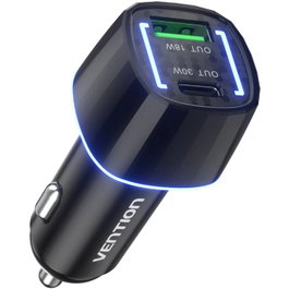 Vention Cargador de Coche 48W con 1xUSB Tipo C y 1xUSB Modelo FFRB0